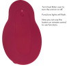 Calexotics - Rider Massager Double Moteur Télécommande Rouge